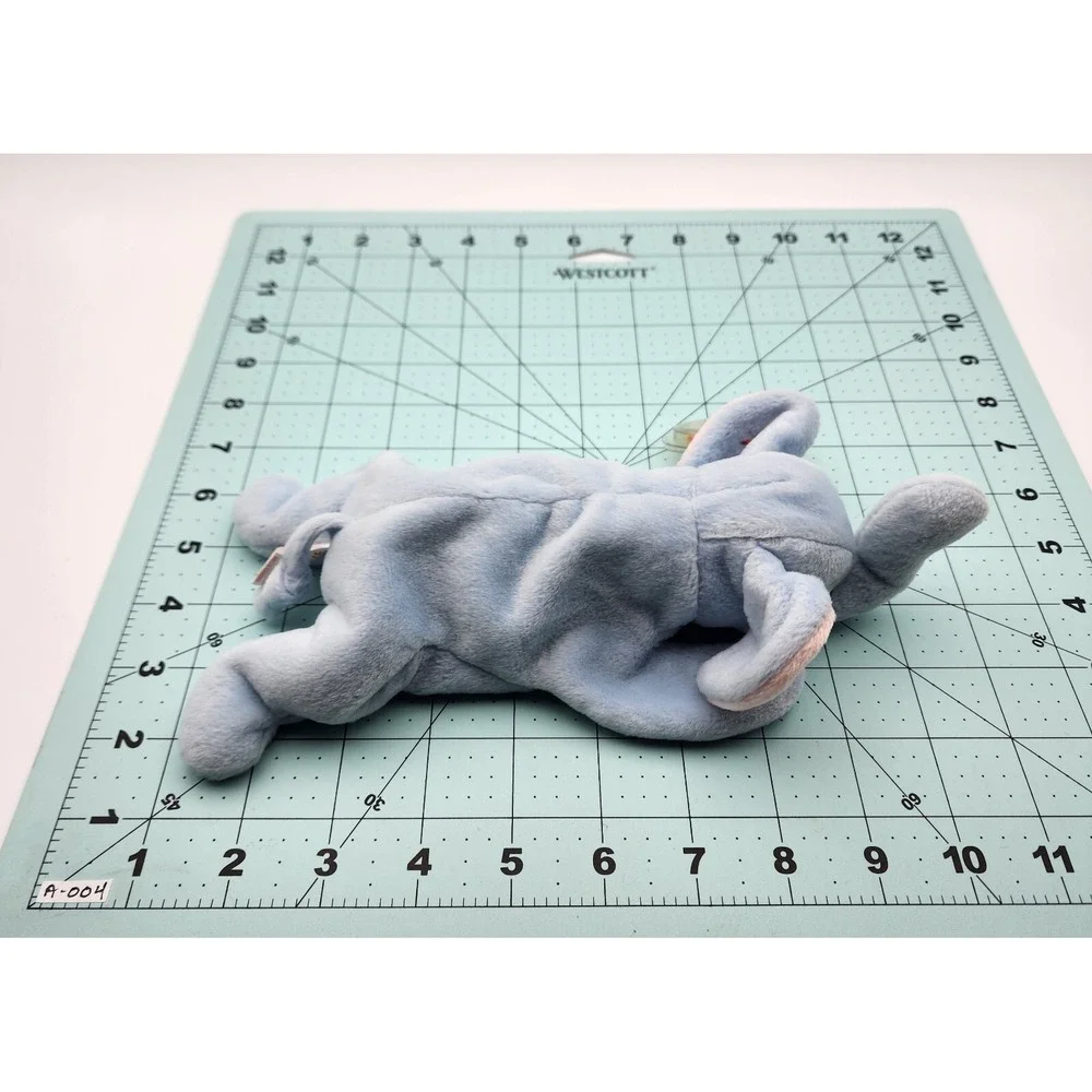 TY Beanie Baby - PEANUT the Elephant (light blue) (9‎ inch)